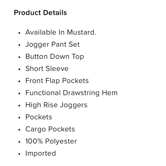 NINI  MUSTARD DOG JAM PANT SET